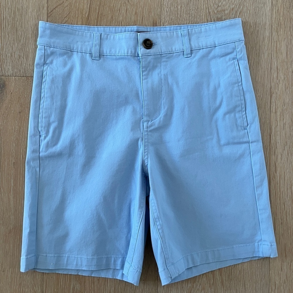 Brooks Brothers baby blue boys shorts Sz 14y classic *M7